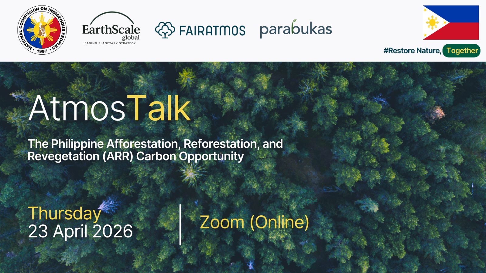 AtmosTalk: The Philippine Afforestation, Reforestation, and Revegetation (ARR) Carbon Opportunity
