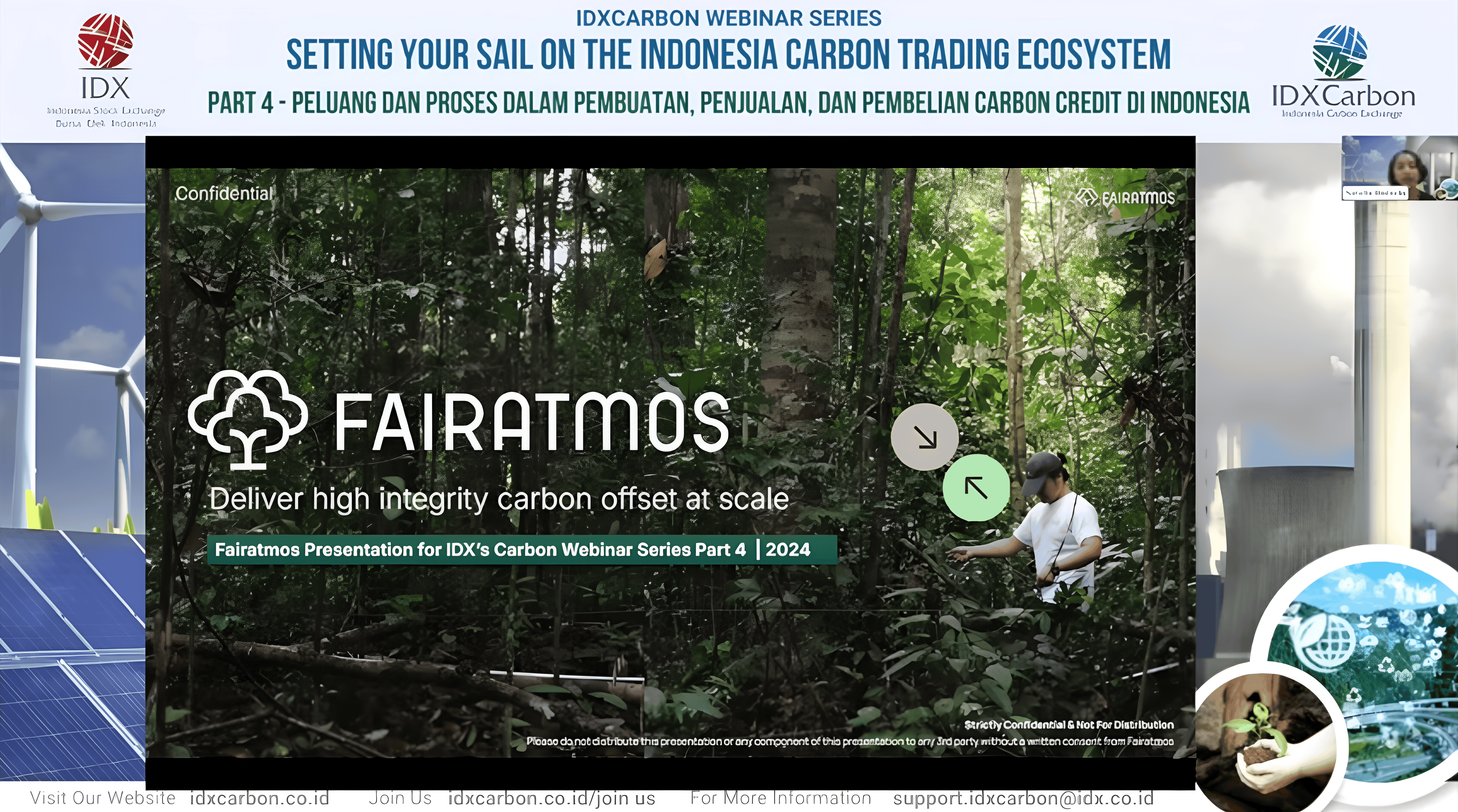Fairatmos di IDX Carbon Webinar Series: Menjelajahi Ekosistem Perdagangan Karbon Indonesia