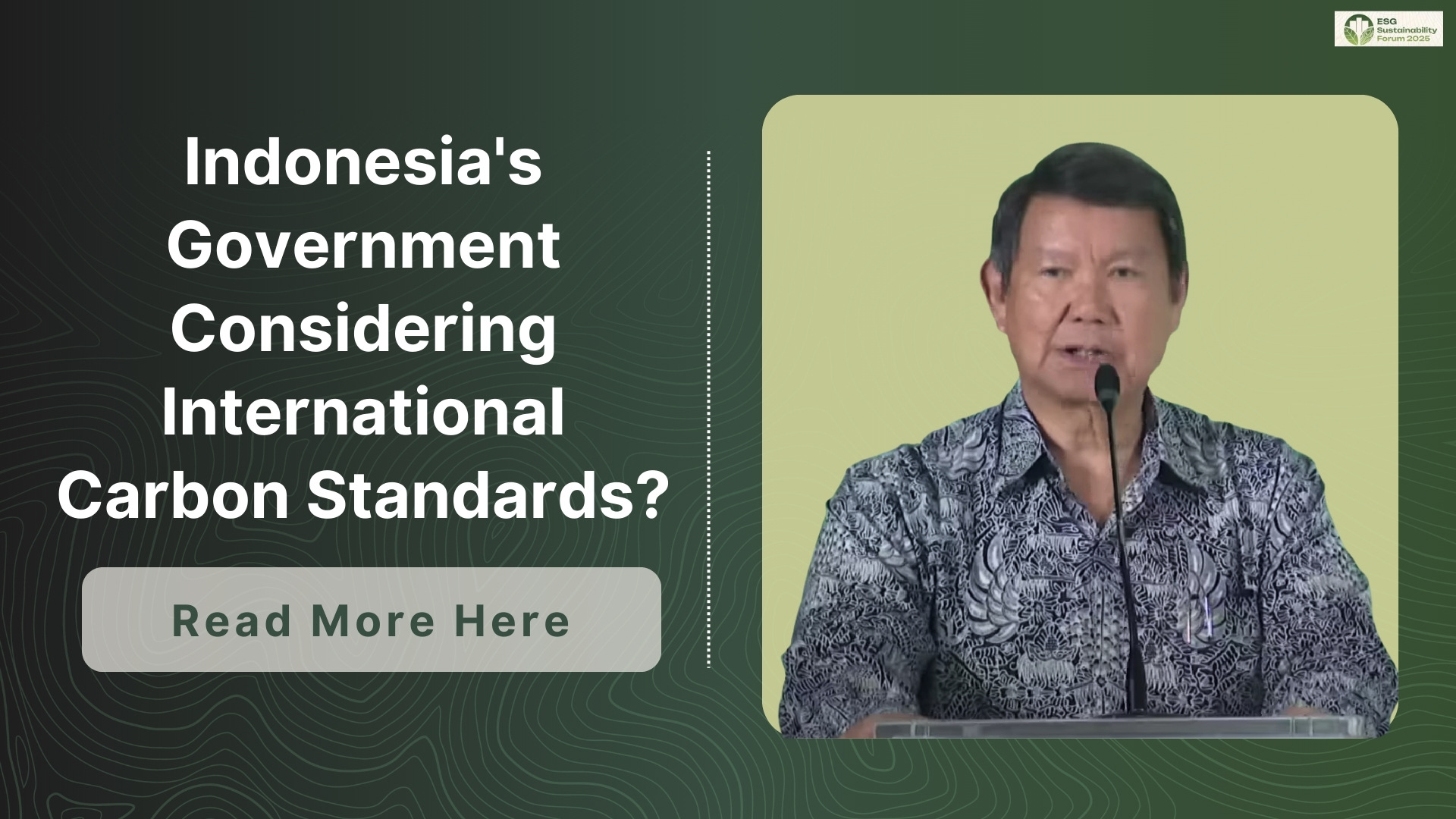 Indonesia Takes Bold Step in Carbon Market: Soon to Embrace International Standards