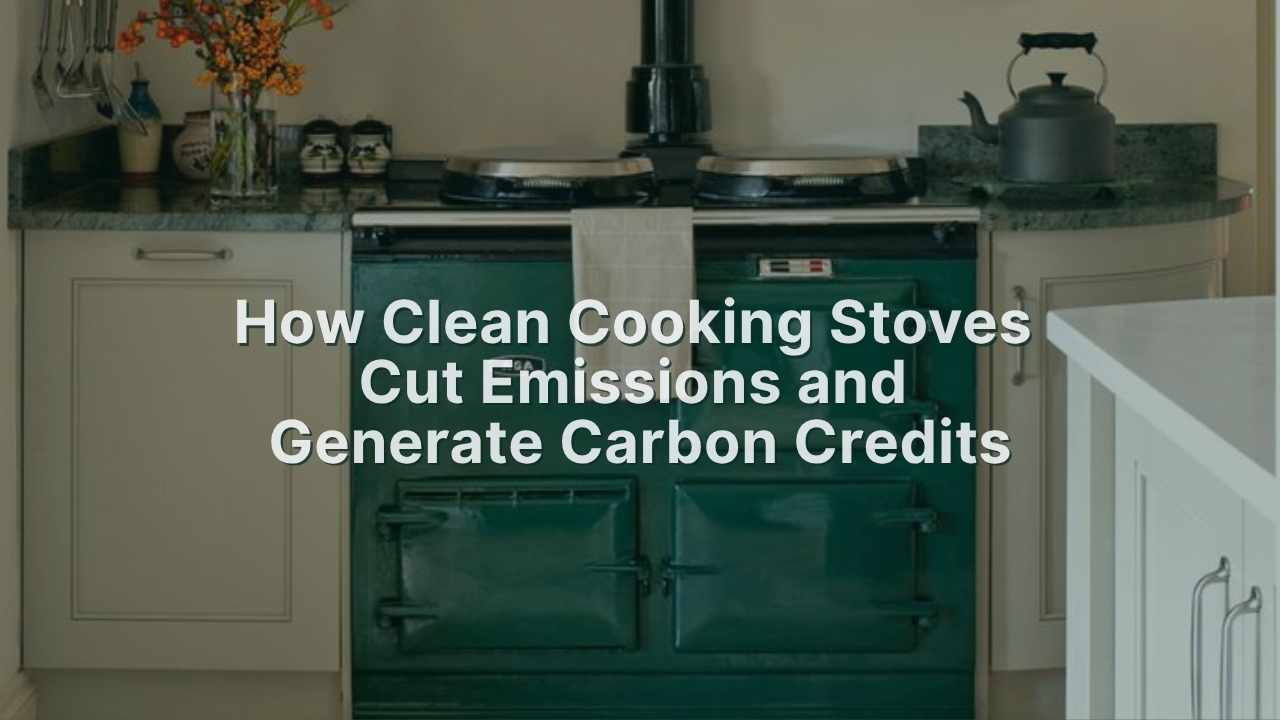 How Clean Cooking Stoves Cut Emissions and Generate Carbon Credits